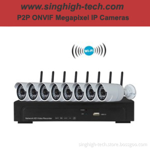 8CH*1080P H. 264 DVR Kit Wireless WiFi NVR Kit (NSN7138KW40)